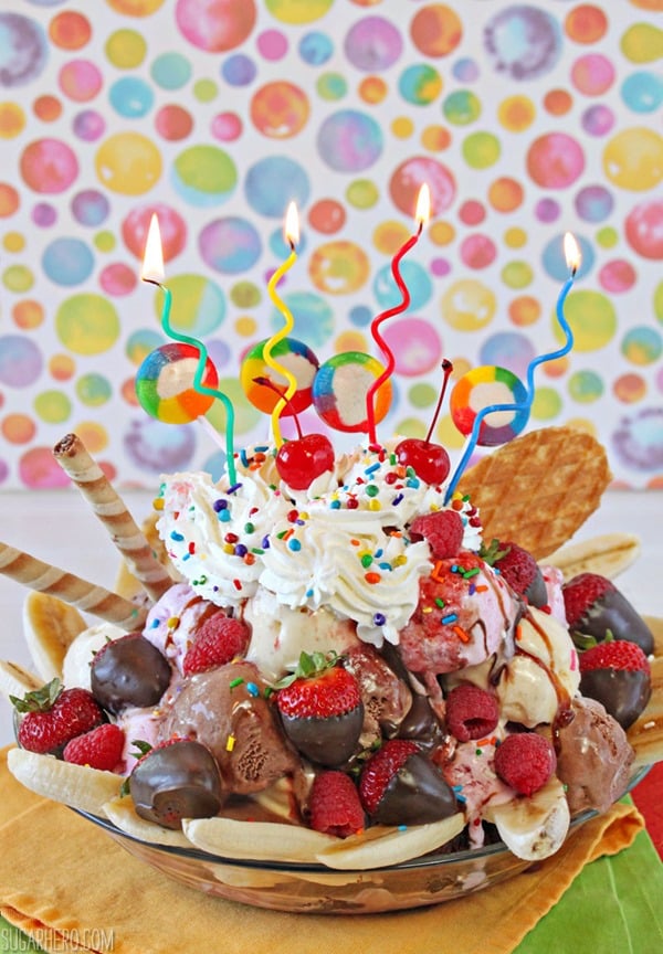 The Ultimate Banana Split | From SugarHero.com The Ultimate Banana Split | From SugarHero.com