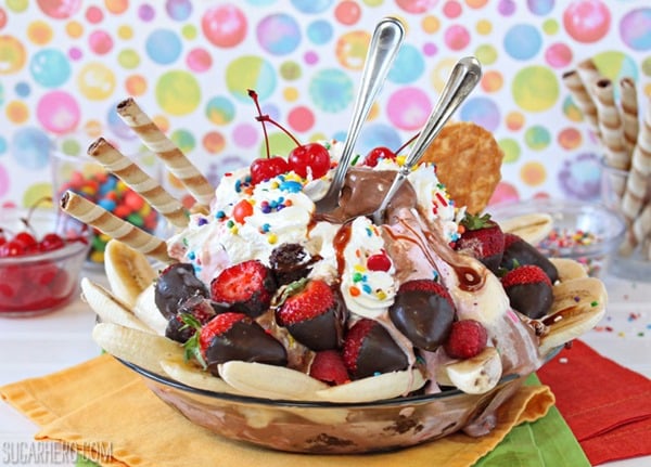 The Ultimate Banana Split | From SugarHero.com