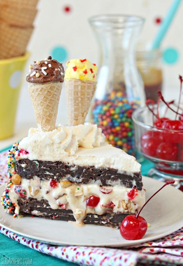 Ice Cream Sundae Cake - SugarHero