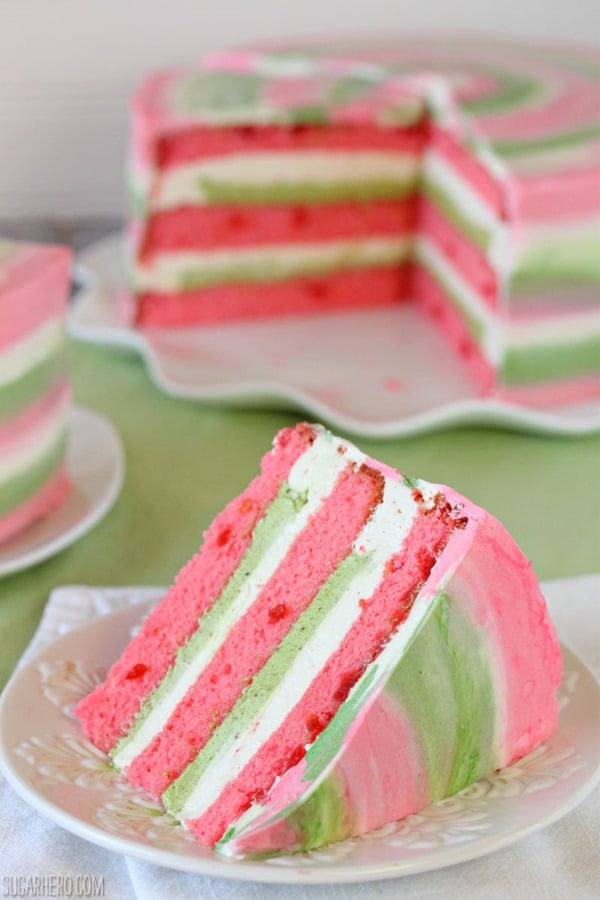 Spumoni Cake | From SugarHero.com