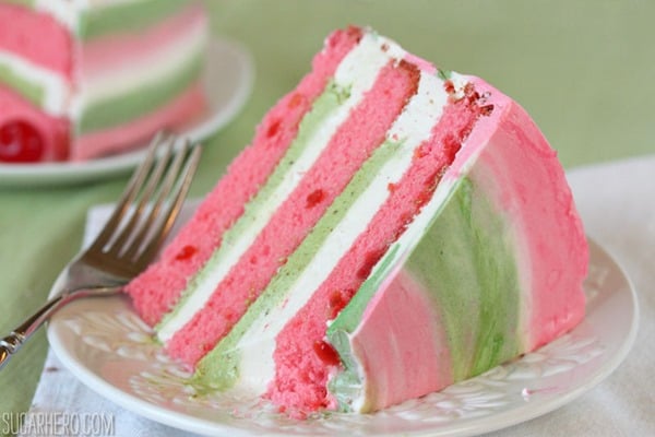 Spumoni Cake | From SugarHero.com