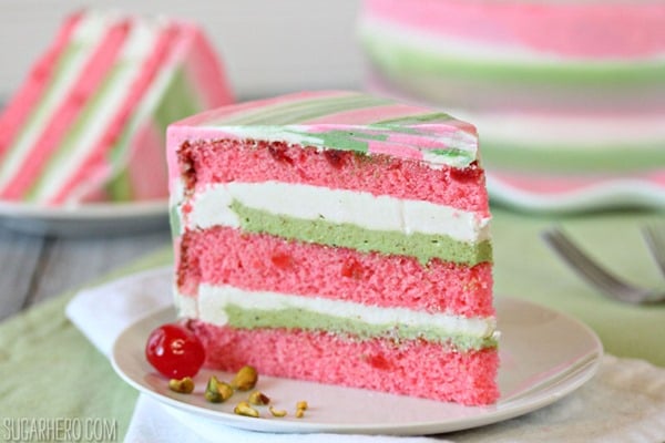 Spumoni Cake | From SugarHero.com