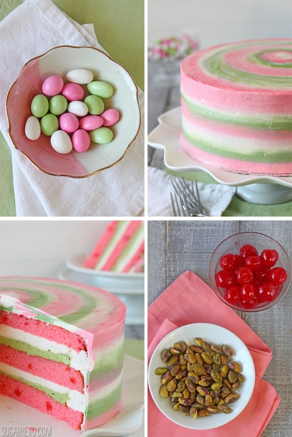 Spumoni Cake | From SugarHero.com