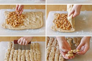 11 photo collage of tutorial for making Apple Cider Fritters for Pinterest.
