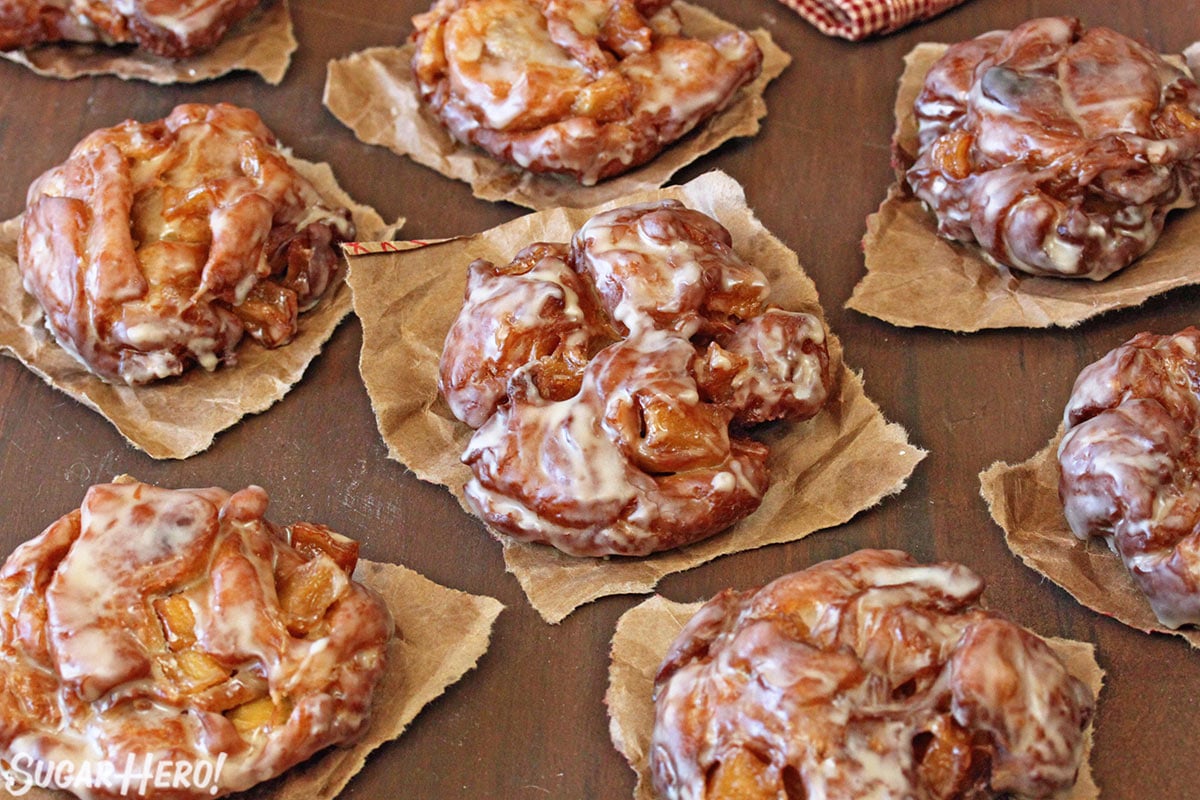 Apple Cider Fritters | From SugarHero.com