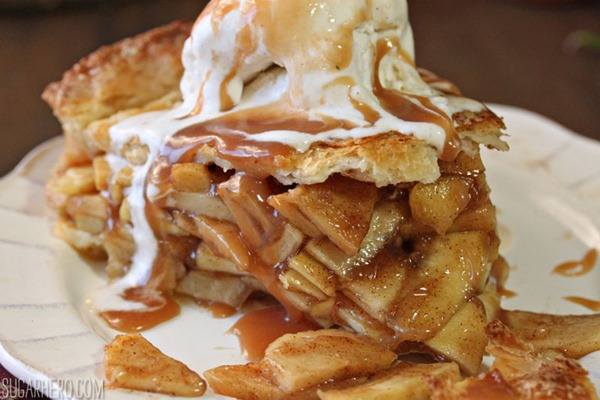 Mile High Apple Pie | From SugarHero.com