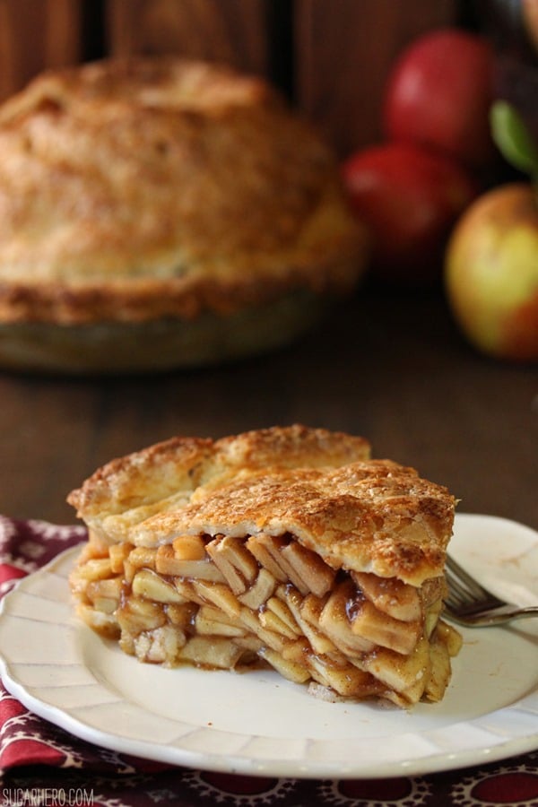 Mile High Apple Pie | From SugarHero.com