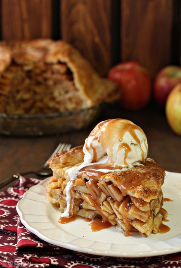 Mile High Apple Pie | From SugarHero.com