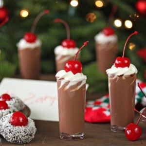 Cherry Hot Chocolate | From SugarHero.com