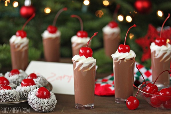 Cherry Hot Chocolate | From SugarHero.com