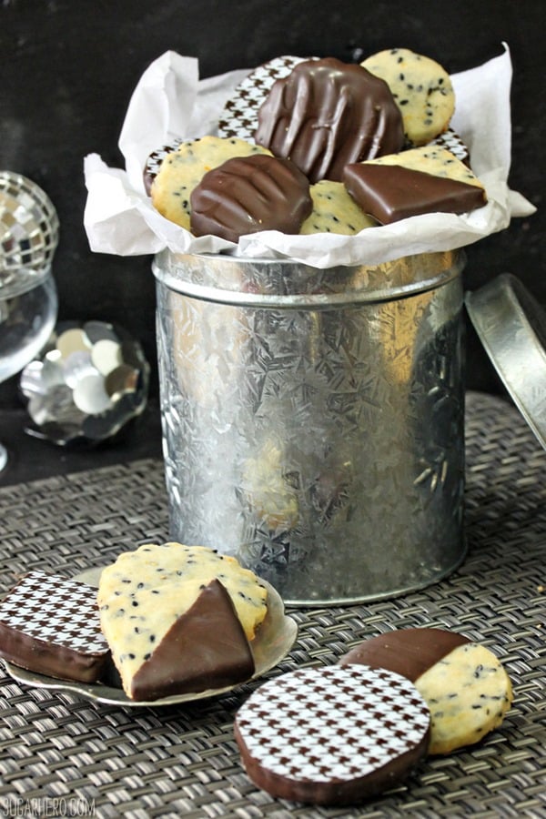 Black Sesame Shortbread Cookies | From SugarHero.com Black Sesame Shortbread Cookies | From SugarHero.com