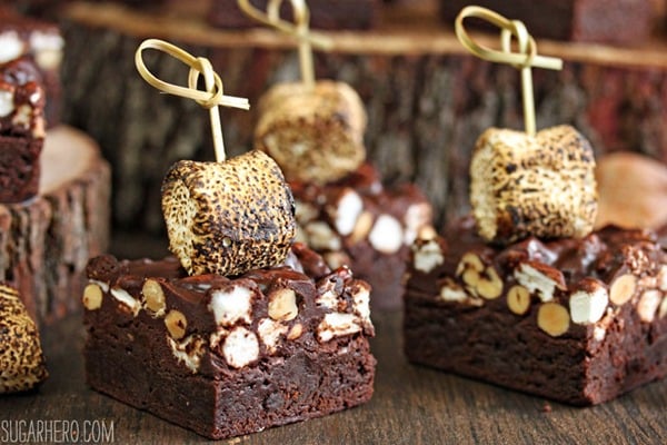 Campfire Rocky Road Brownies | From SugarHero.com Campfire Rocky Road Brownies | From SugarHero.com