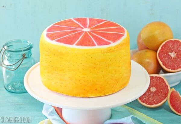 Grapefruit Layer Cake | From SugarHero.com