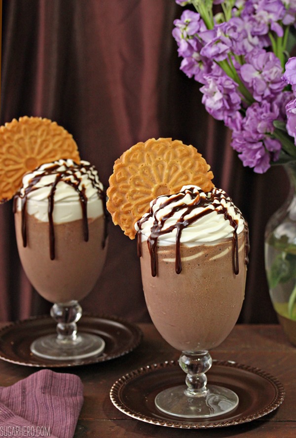 Four Fantastic Ways to Use Ganache: Chocolate Milkshakes | From SugarHero.com