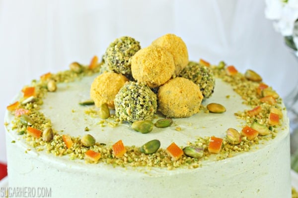 Pistachio Orange Cake | From SugarHero.com