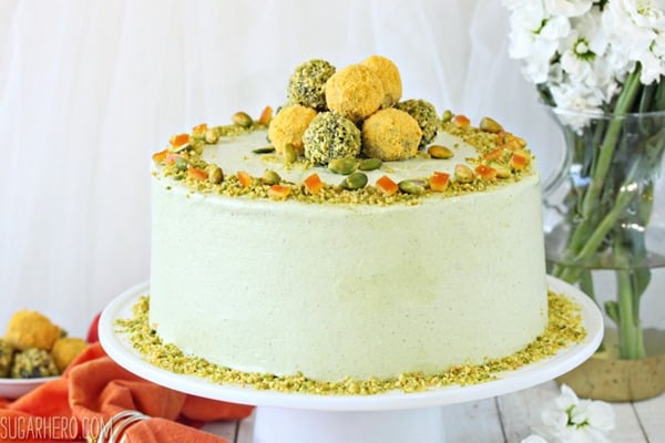 Pistachio Orange Cake | From SugarHero.com