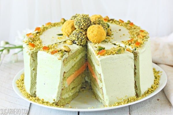 Pistachio Orange Cake | From SugarHero.com