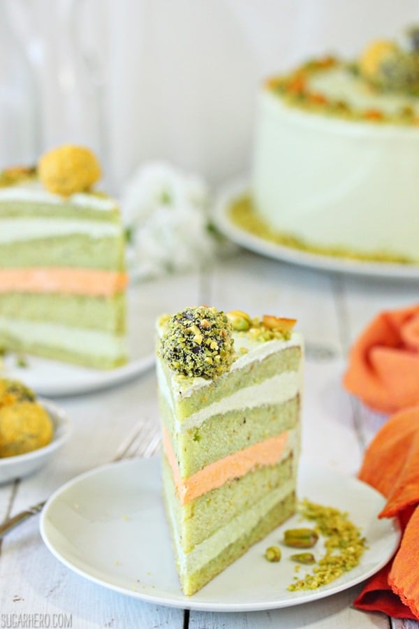 Pistachio Orange Cake | From SugarHero.com