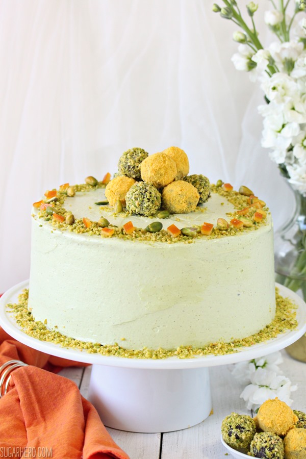 Pistachio Orange Cake | From SugarHero.com