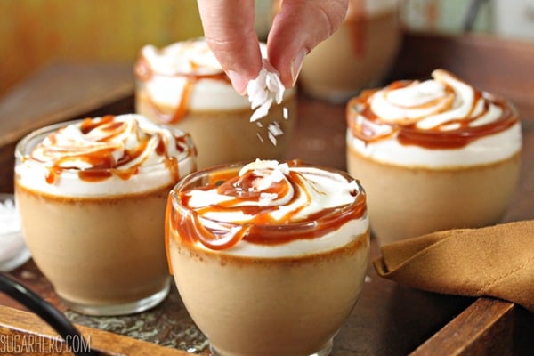 Butterscotch Pots de Creme | From SugarHero.com Butterscotch Pots de Creme | From SugarHero.com