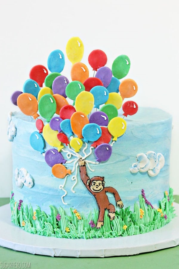 Curious George Birthday Cake | From SugarHero.com