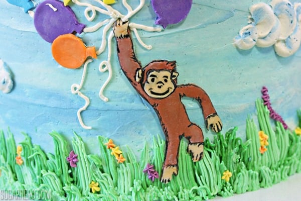 Curious George Birthday Cake | From SugarHero.com