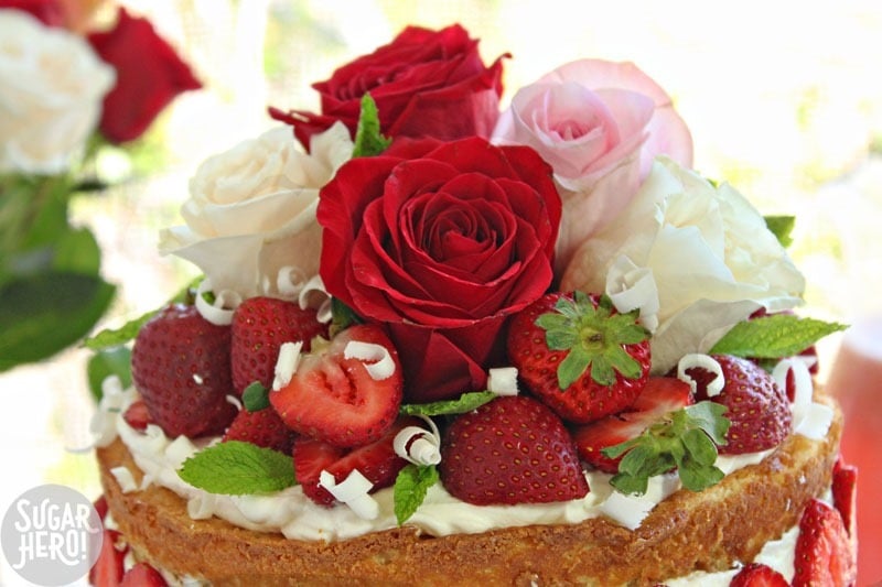 Strawberry Rhubarb Shortcake | From SugarHero.com Strawberry Rhubarb Shortcake | From SugarHero.com