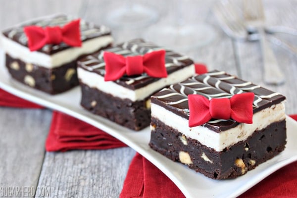 Tuxedo Brownies | From SugarHero.com