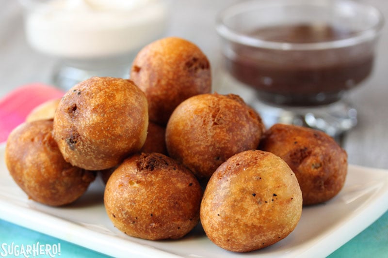 Deep Fried Chocolate Chip Cookie Dough | From SugarHero.com Deep Fried Chocolate Chip Cookie Dough | From SugarHero.com