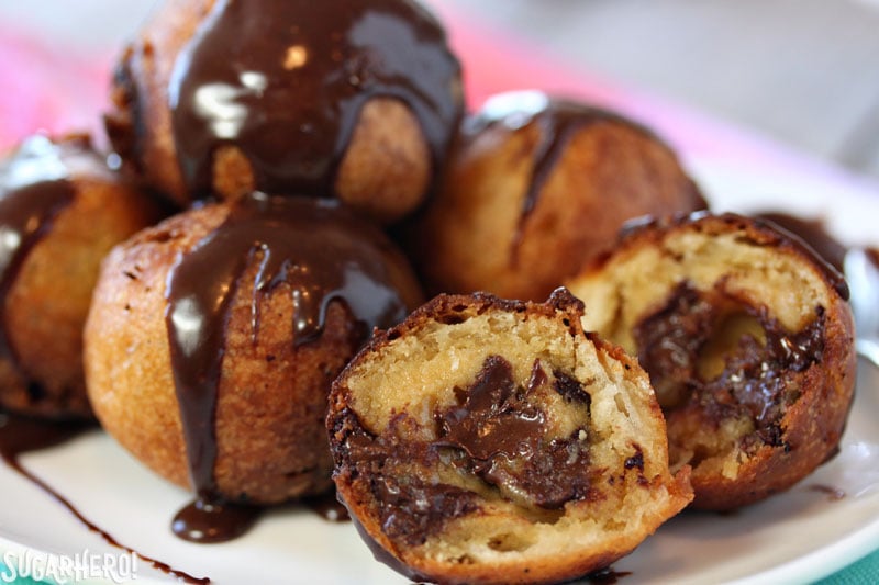 Deep Fried Chocolate Chip Cookie Dough | From SugarHero.com