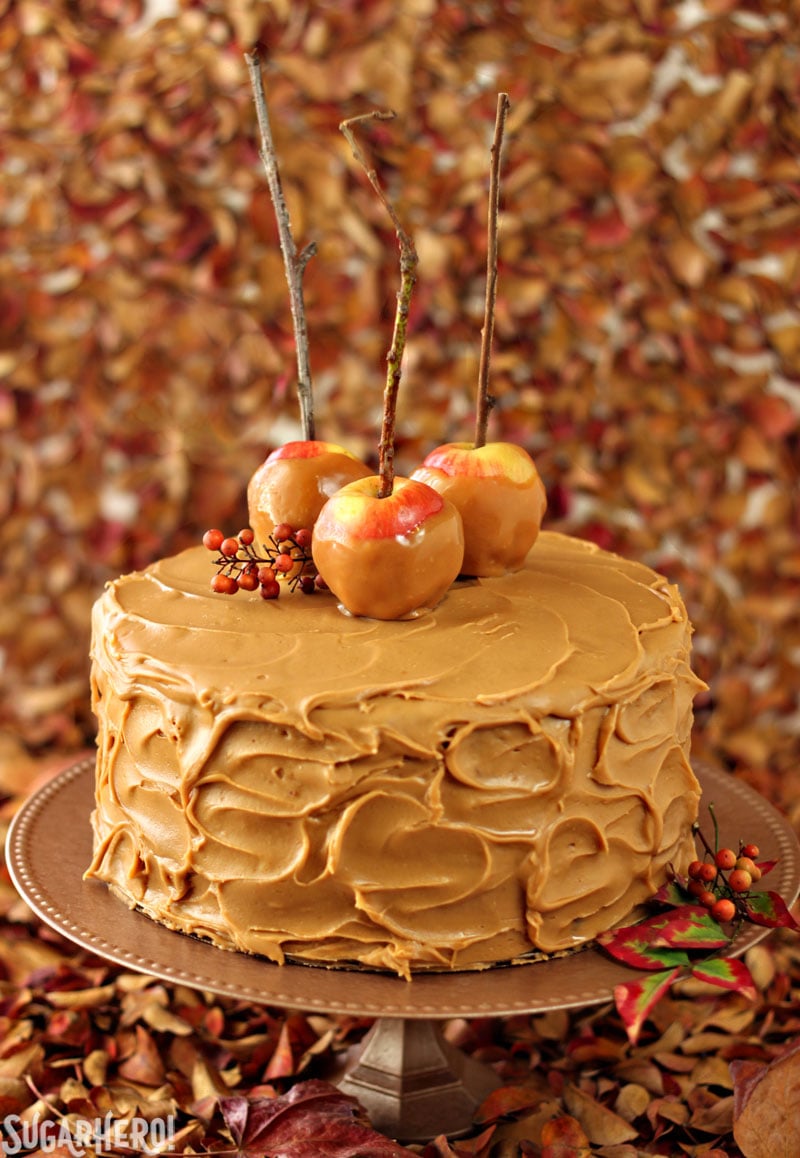 Caramel Apple Cake | From SugarHero.com