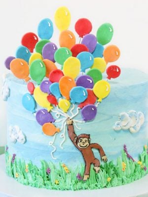 Curious George Birthday Cake | From SugarHero.com