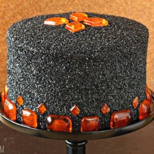 Devil's Food Cake with Pumpkin Butterscotch Frosting | From SugarHero.com
