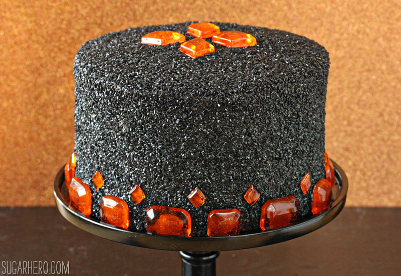 Devil's Food Cake with Pumpkin Butterscotch Frosting | From SugarHero.com
