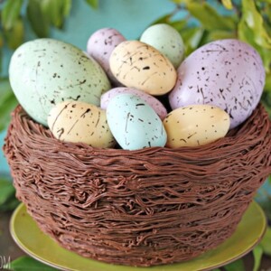 Easter Nest Cake | From SugarHero.com