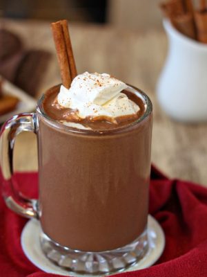 Pumpkin Hot Chocolate | From SugarHero.com