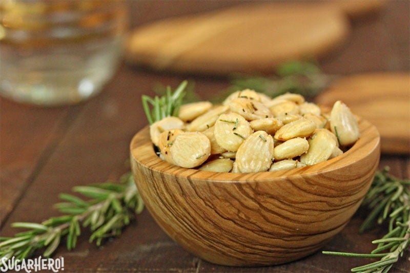 Rosemary Almond Blondies | From SugarHero.com Rosemary Almond Blondies | From SugarHero.com