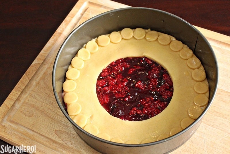Linzer Cookie Cake | From SugarHero.com Linzer Cookie Cake | From SugarHero.com