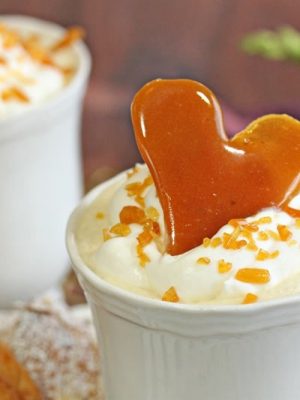 Creme Brulee White Hot Chocolate | From SugarHero.com