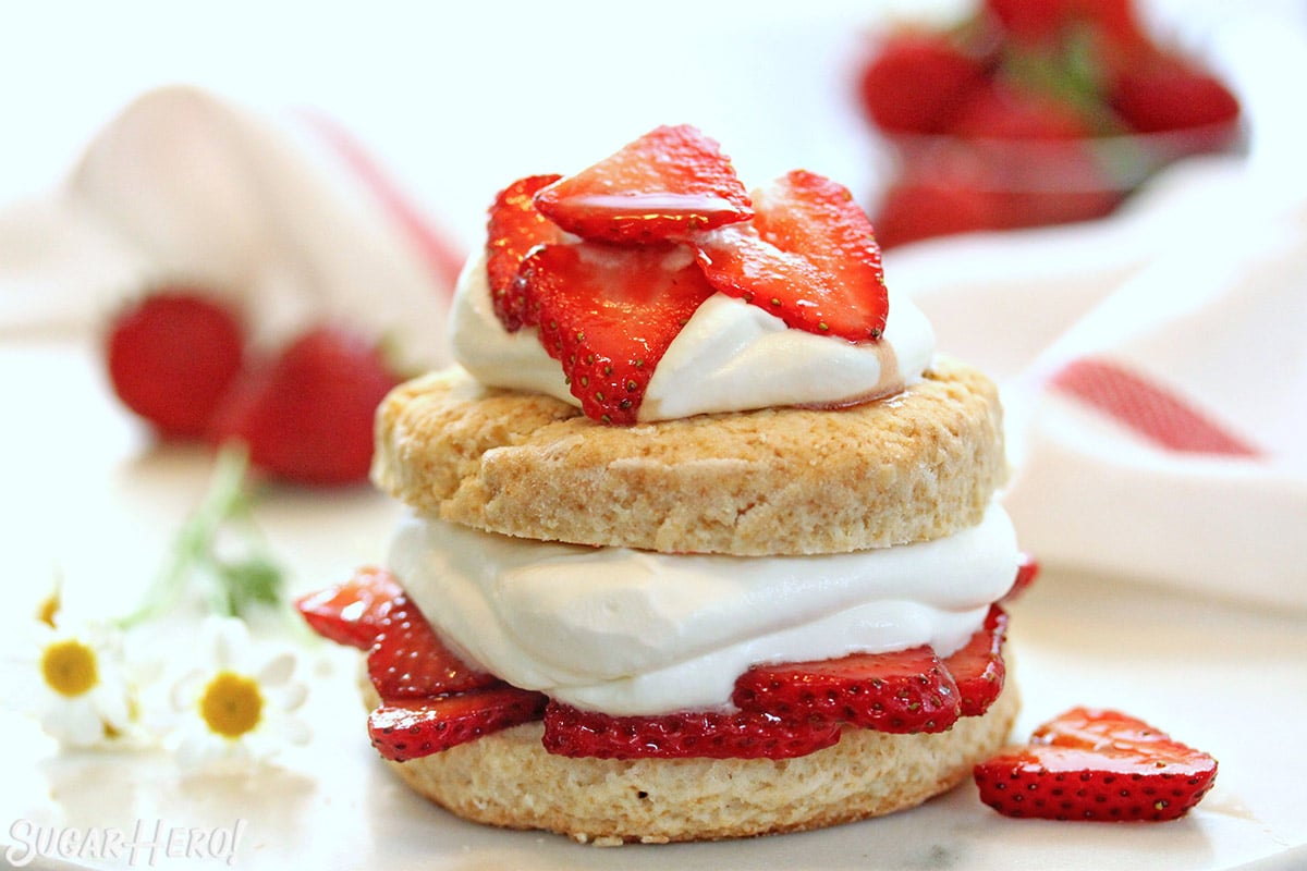 Grown-Up Strawberry Shortcake | From SugarHero.com Grown-Up Strawberry Shortcake | From SugarHero.com