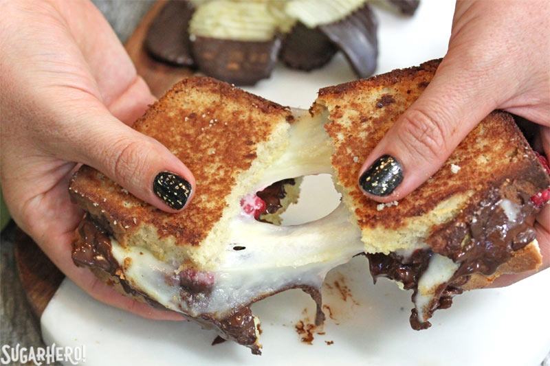 Dessert Grilled Cheese Sandwiches | From SugarHero.com Dessert Grilled Cheese Sandwiches | From SugarHero.com