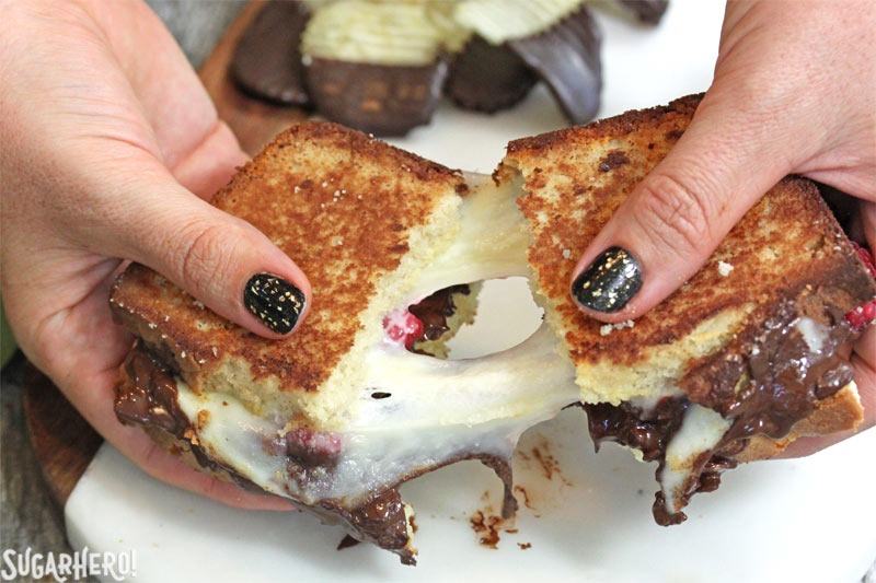 Dessert Grilled Cheese Sandwiches | From SugarHero.com