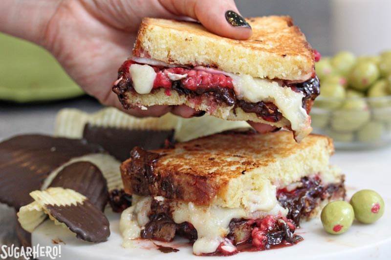 Dessert Grilled Cheese Sandwiches | From SugarHero.com Dessert Grilled Cheese Sandwiches | From SugarHero.com