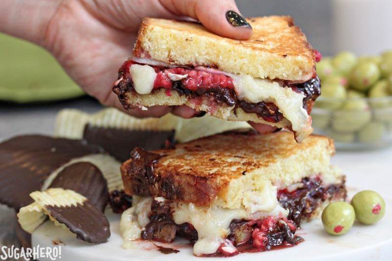 Dessert Grilled Cheese Sandwiches | From SugarHero.com