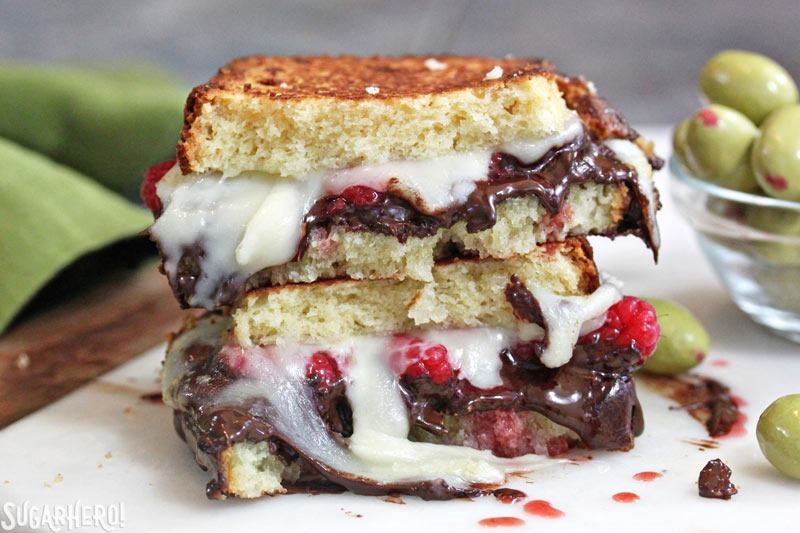 Dessert Grilled Cheese Sandwiches | From SugarHero.com