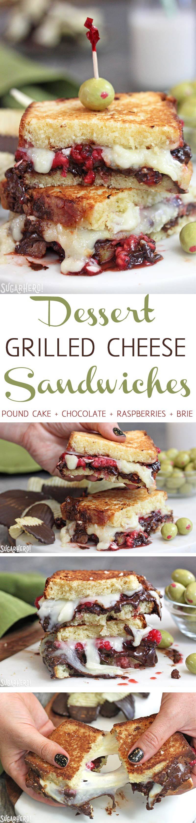 Dessert Grilled Cheese Sandwiches | From SugarHero.com