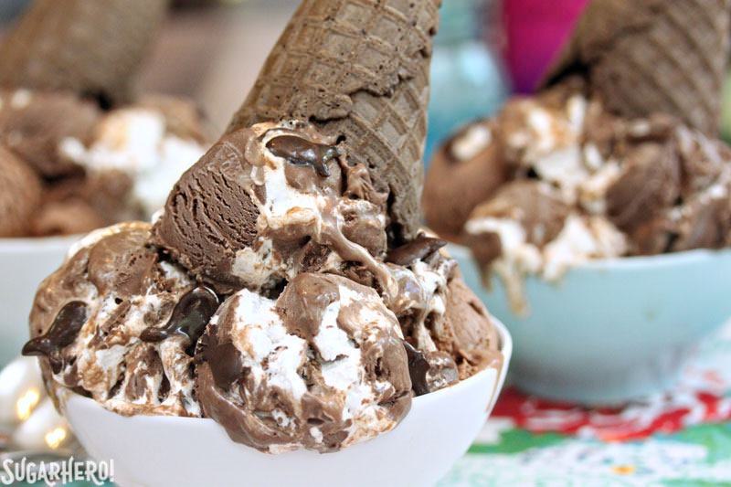 Homemade Phish Food Ice Cream | From SugarHero.com Homemade Phish Food Ice Cream | From SugarHero.com