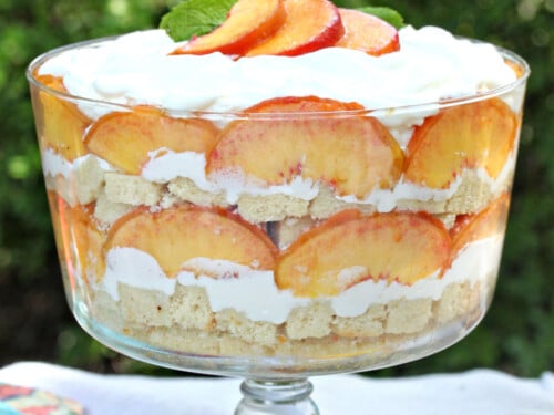 Peaches and Cream Trifle