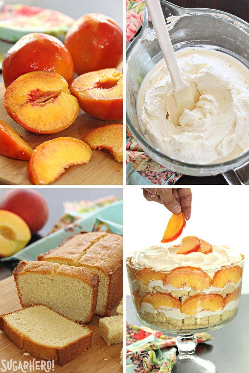 Peaches and Cream Trifle | From SugarHero.com Peaches and Cream Trifle | From SugarHero.com