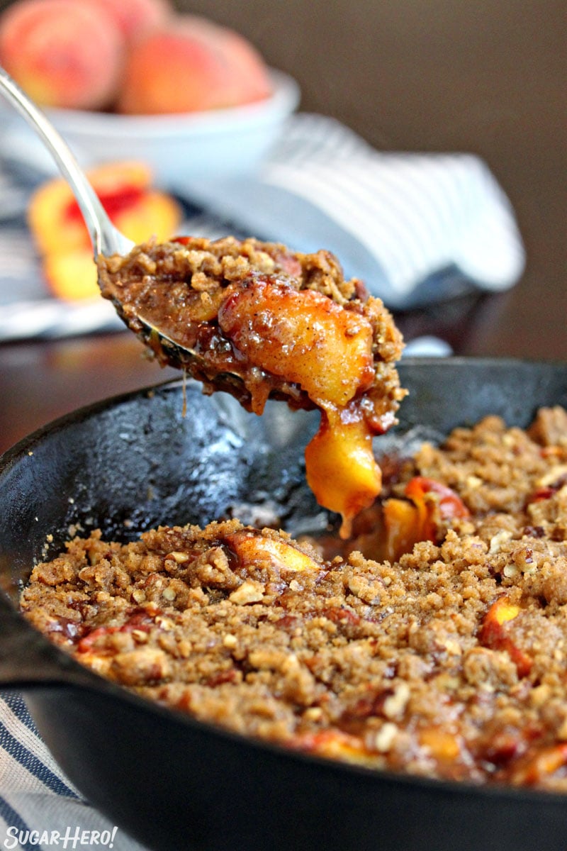 Cast-Iron Skillet Peach Cobbler Recipe